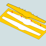 Podnosimy cały zestaw z elementami oznakowania z arkusza kabuki.