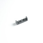 Żeby zachować łukowate podcięcie na kadłub, najlepiej drukować korpus lampy do góry nogami. Po odcięciu lampy od podpór parę ruchów papieru ściernego przyklejonego do klocka Cobi wyrównuje powierzchnię na klej UV. Drukowałem od razu trzy lampy, bo lampę zbyt łatwo zgubić, albo uszkodzić przy szlifowaniu powierzchni pod "klosz".